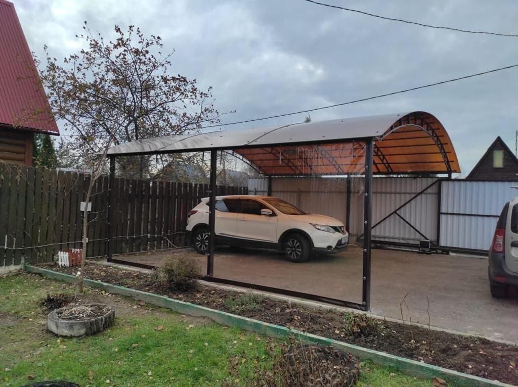 Прозрачные шторы ПВХ для навеса под автомобиль в Елани-Коленовском